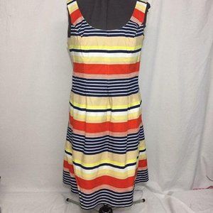 Jones Studio Dress Womens 16 Used Striped Career